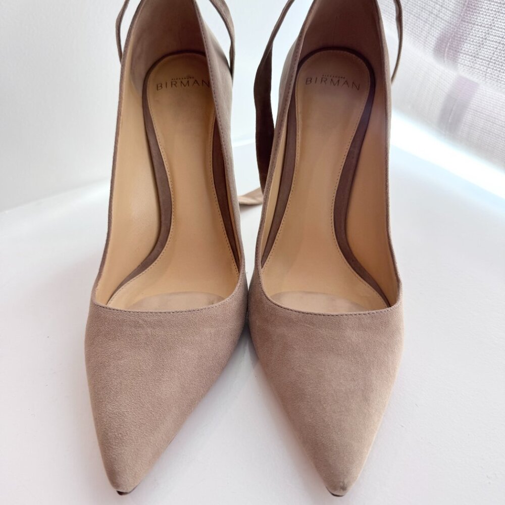 Alexandre Birman Suede T-Strap Pumps Heels Size 38.5 Designer - Picture 8 of 14